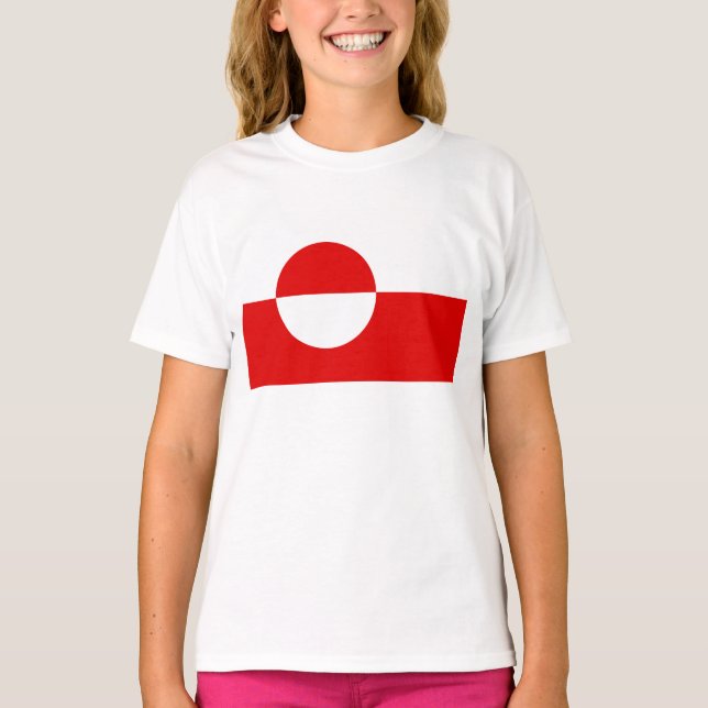 Camiseta Bandeira da Gronelândia (Frente)