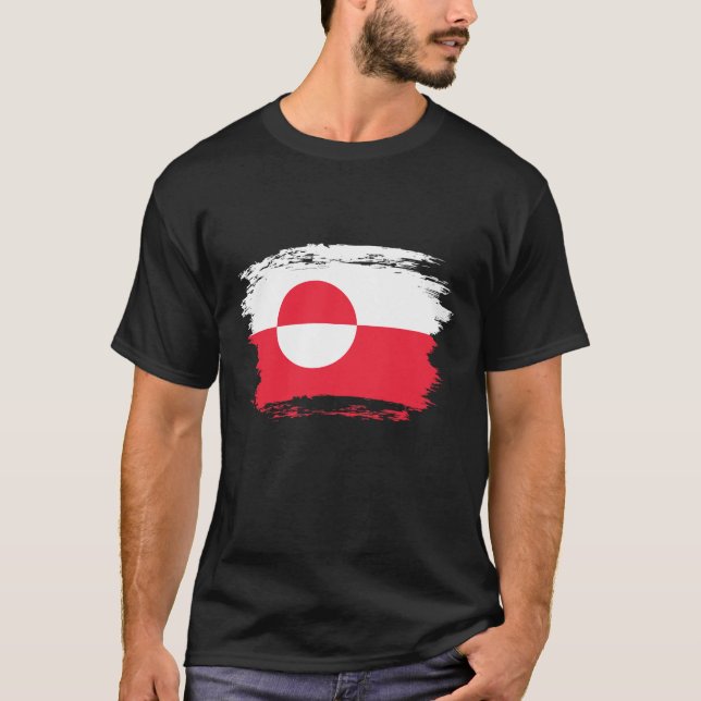 Camiseta Bandeira da Gronelândia (Frente)
