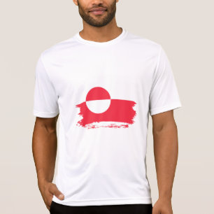 Camiseta bandeira da Gronelândia
