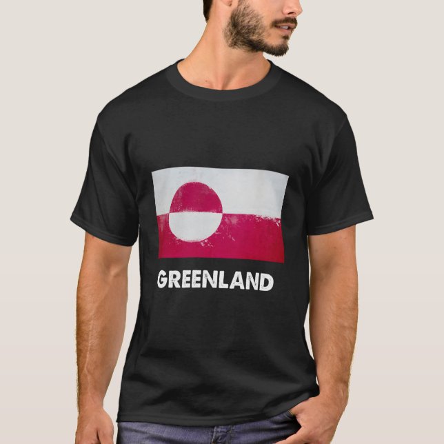 Camiseta Bandeira da Gronelândia (Frente)