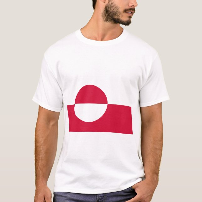 Camiseta Bandeira da Gronelândia (Frente)