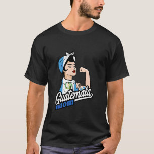 Camiseta Bandeira da Guatemala Mãe Mulher Forte Raízes Guat