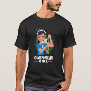 Camiseta Bandeira da Guatemala Orgulho Guatemalteco Garota 