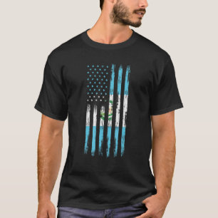 Camiseta Bandeira da Guatemala para metade da América