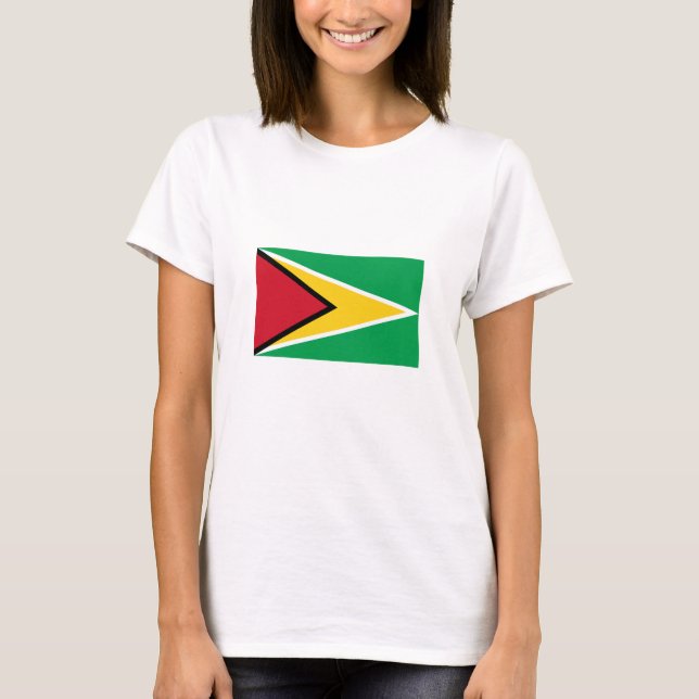 Camiseta Bandeira da Guiana (Frente)