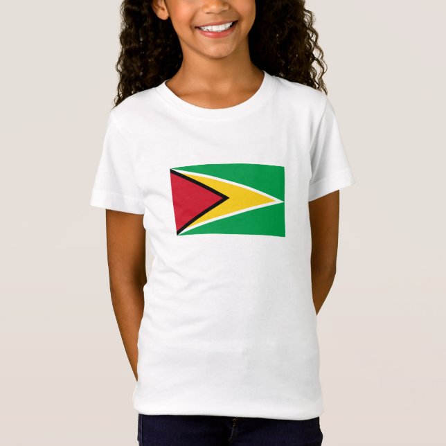 Camiseta Bandeira da Guiana (Frente)