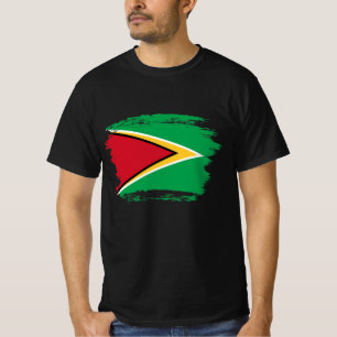 Camiseta bandeira da Guiana