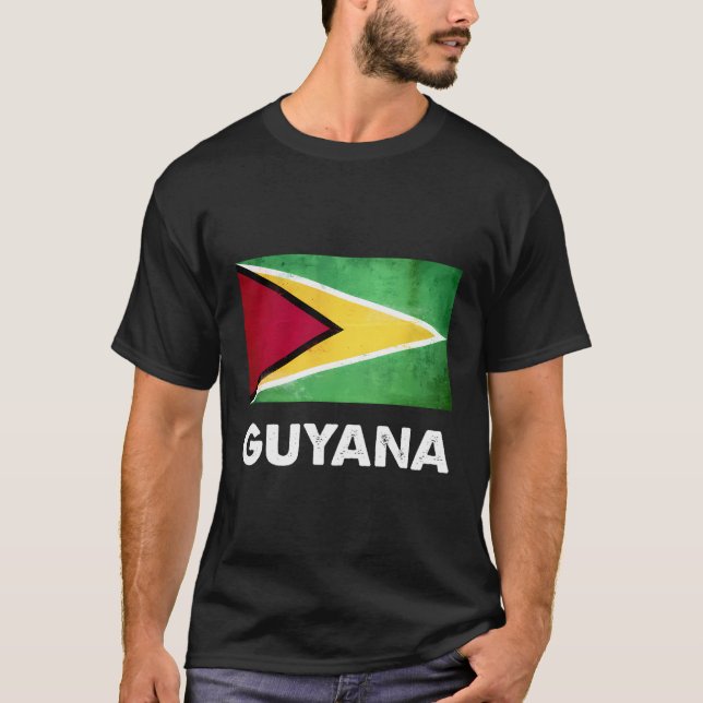 Camiseta Bandeira da Guiana do Guiana (Frente)