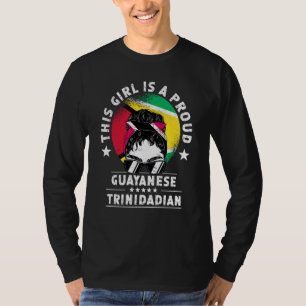 Camiseta Bandeira da Guiana Trinidad&Tobago Orgulho de Mulh