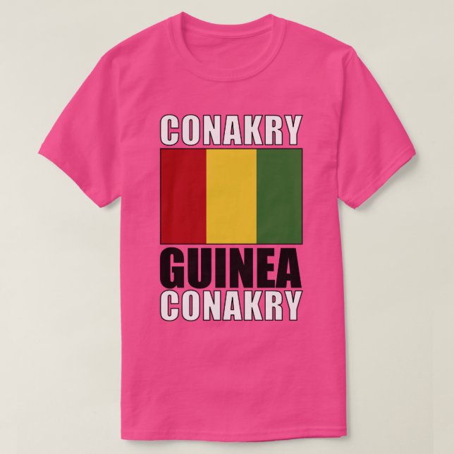 Camiseta Bandeira da Guiné (Frente do Design)