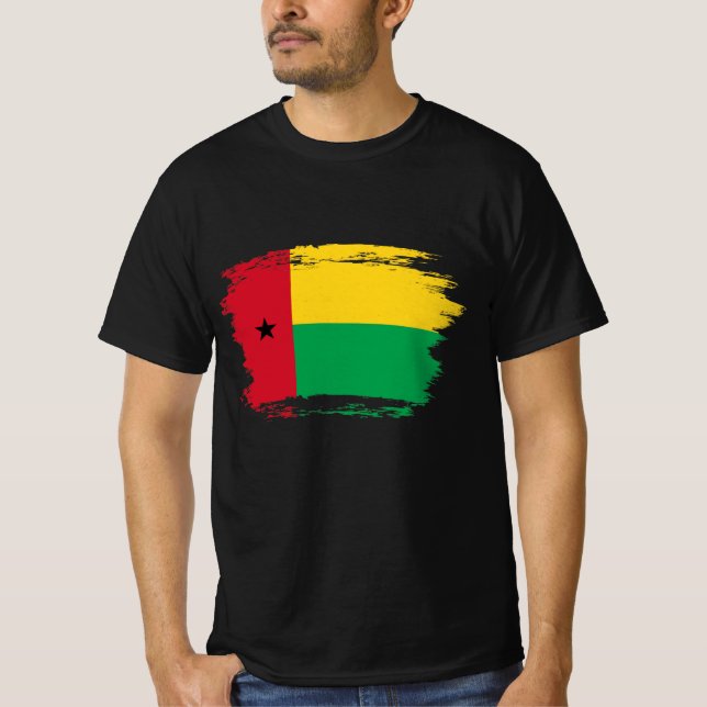 Camiseta Bandeira da Guiné-Bissau (Frente)