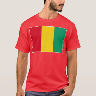 Camiseta Bandeira da Guiné com cores nacionais vindas da Gu