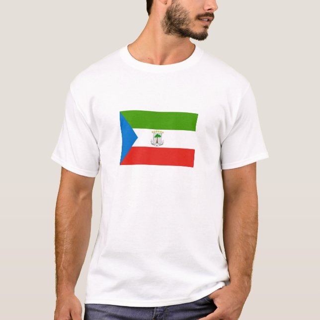 Camiseta Bandeira da Guiné Equatorial (Frente)