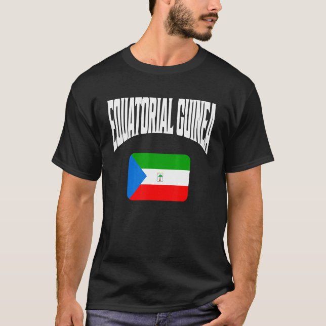 Camiseta Bandeira da Guiné Equatorial (Frente)