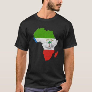 Camiseta Bandeira da Guiné Equatorial África Continente Equ
