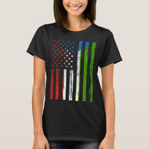 Camiseta Bandeira da Guiné Equatorial América EUA Guiné Eq