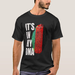 Camiseta Bandeira da Herança de DNA alemã e bielorrussa