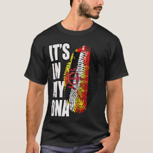 Camiseta Bandeira da Herança de DNA Alemã e Bruneiana