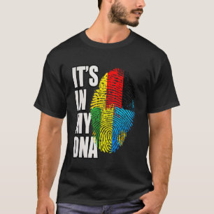 Camiseta Bandeira da Herança de DNA Alemã e Ruandesa