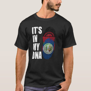 Camiseta Bandeira da Herança de DNA Misto Belizenho e Malau