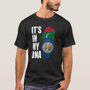 Camiseta Bandeira da Herança de DNA Misto Belizenho e Maldi