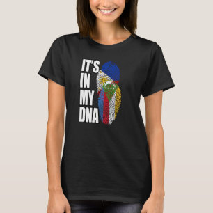 Camiseta Bandeira da Herança de DNA Misto Comoriano e Filip