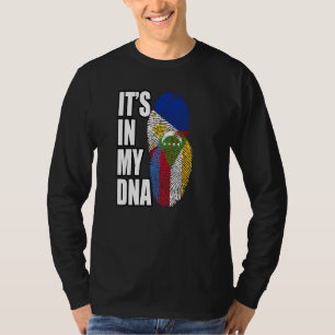 Camiseta Bandeira da Herança de DNA Misto Comoriano e Filip