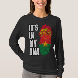 Camiseta Bandeira da Herança de DNA Misto do Burquina Fasso
