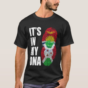 Camiseta Bandeira da Herança de DNA Misto do Burundiano e K