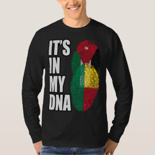 Camiseta Bandeira da Herança de DNA Misto Jordaniano e Beni