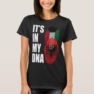 Camiseta Bandeira da Herança de DNA Misto Kuwaitiano e Alba