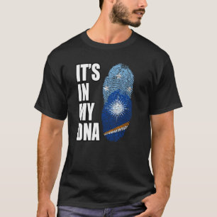Camiseta Bandeira da Herança de DNA Misto Marshalês e Micro