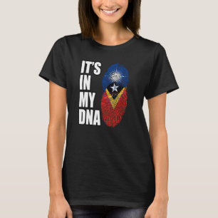 Camiseta Bandeira da Herança de DNA Misto Timorense e Marsh