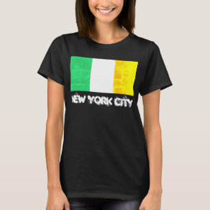 Camiseta Bandeira da Herança Irlandesa de Nova York