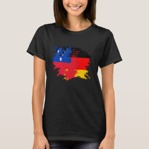 Camiseta Bandeira da Herança Mista Alemã e Samoana