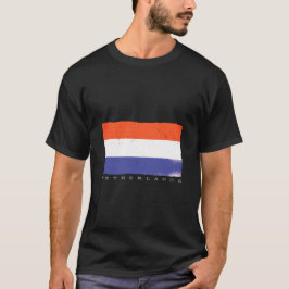 Camiseta Bandeira da Holanda com legenda Holanda
