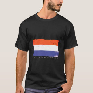 Camiseta Bandeira da Holanda com legenda Holanda