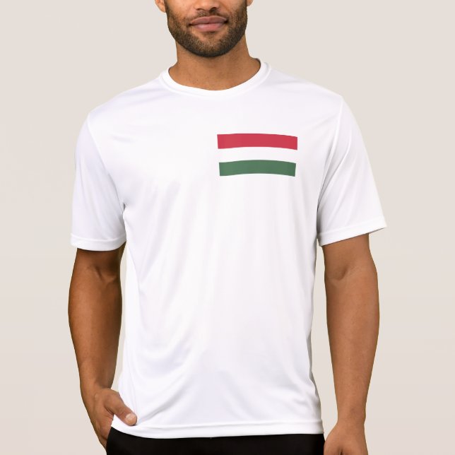 Camiseta Bandeira da Hungria (Frente)