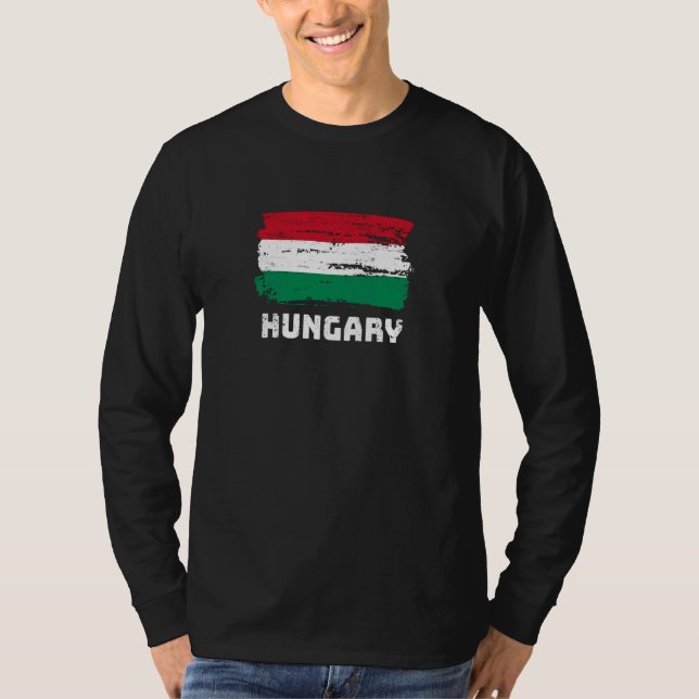 Camiseta Bandeira da Hungria (Frente)