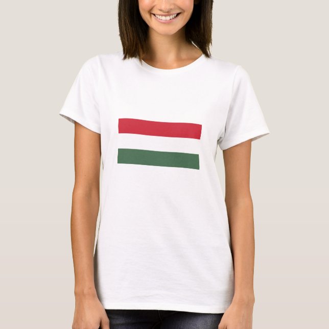 Camiseta Bandeira da Hungria (Frente)