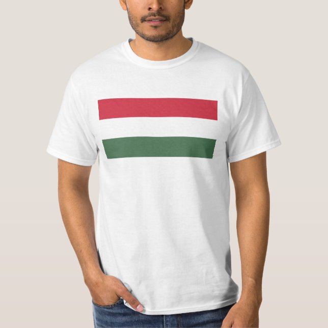 Camiseta Bandeira da Hungria (Frente)