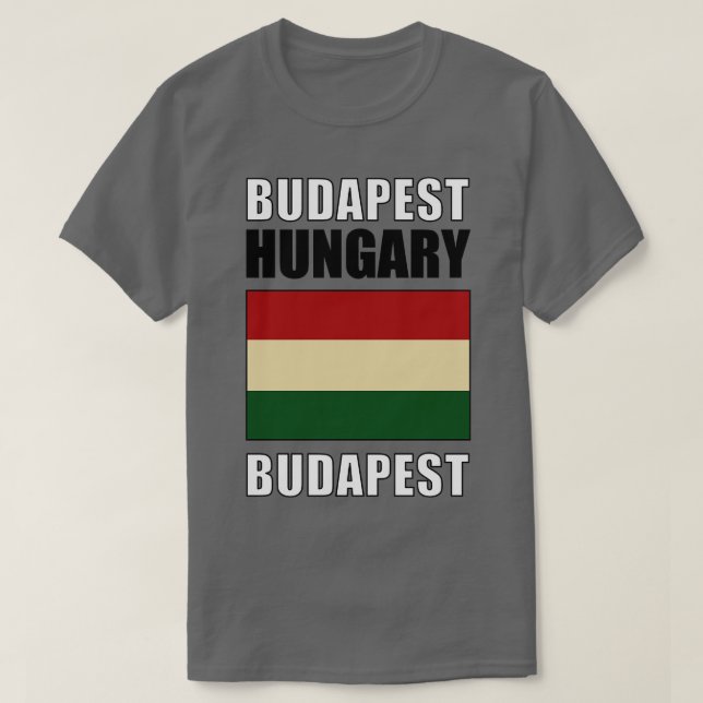 Camiseta Bandeira da Hungria (Frente do Design)