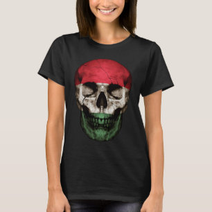 Camiseta Bandeira da Hungria Caveira Raízes Húngaras Patrio