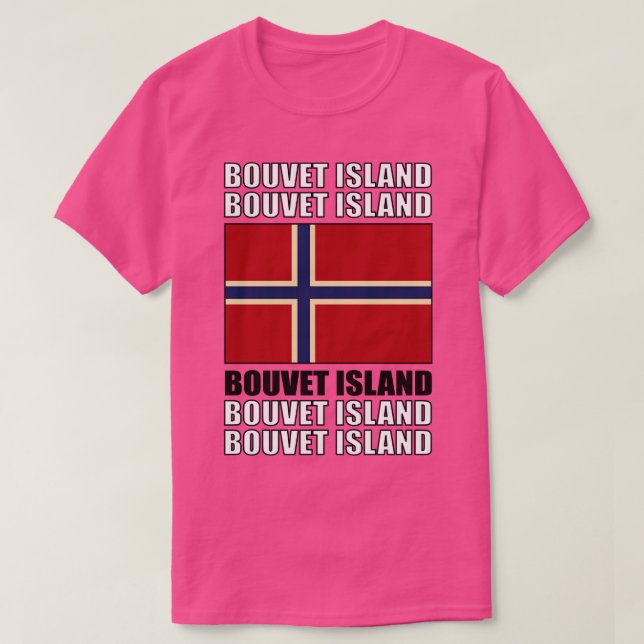 Camiseta Bandeira da Ilha Bouvet (Frente do Design)