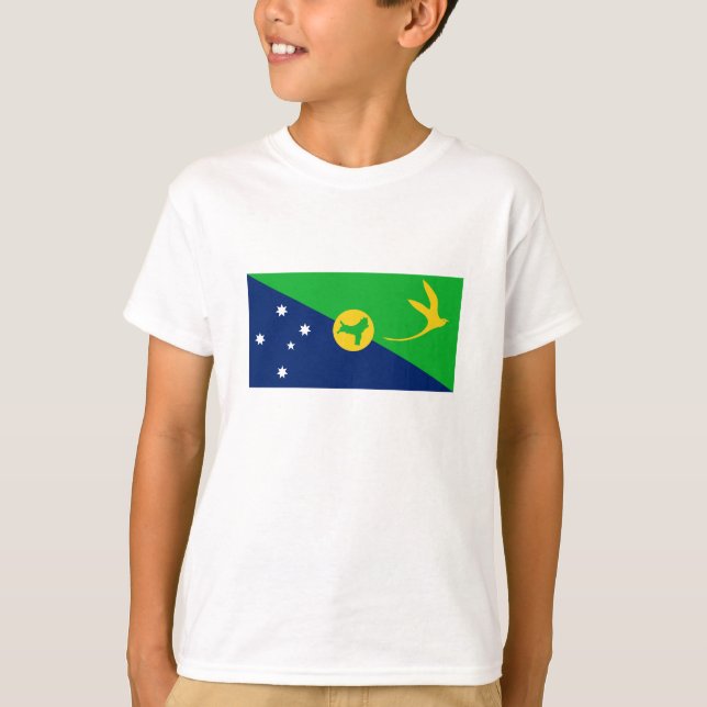 Camiseta Bandeira da Ilha Christmas (Frente)