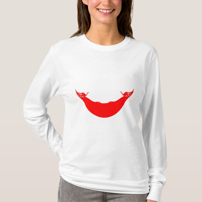 Camiseta Bandeira da Ilha da Páscoa (Rapa Nui) (Frente)