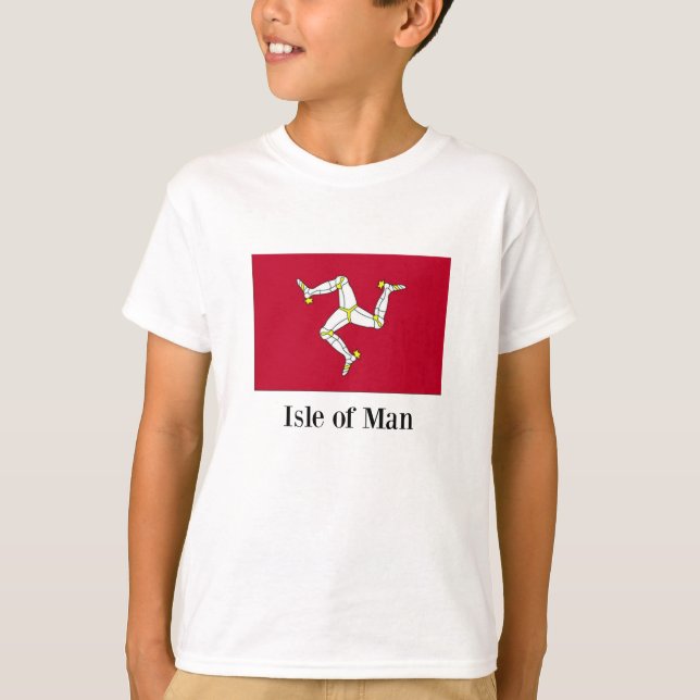 Camiseta Bandeira da Ilha de Man (Frente)