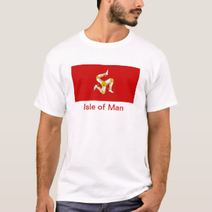Camiseta Bandeira da ilha do homem