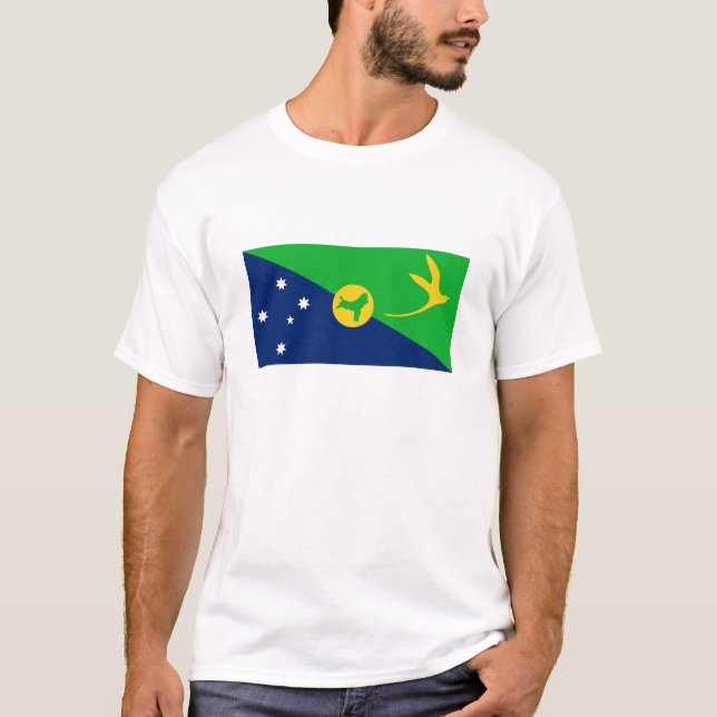 Camiseta Bandeira da Ilha do Natal (Frente)