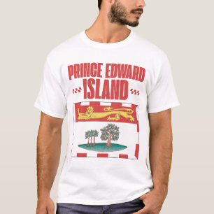 Camiseta bandeira da Ilha do Príncipe Eduardo
